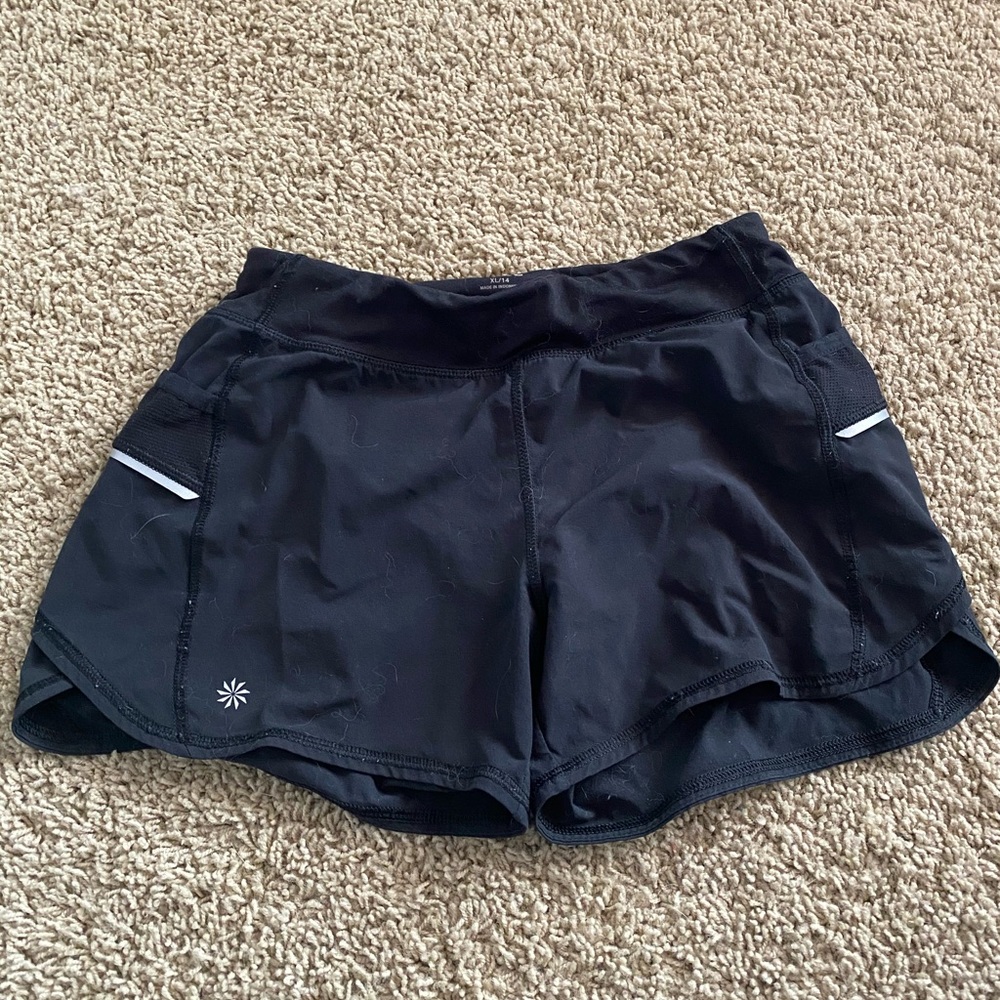 black athlete girl athletic shorts